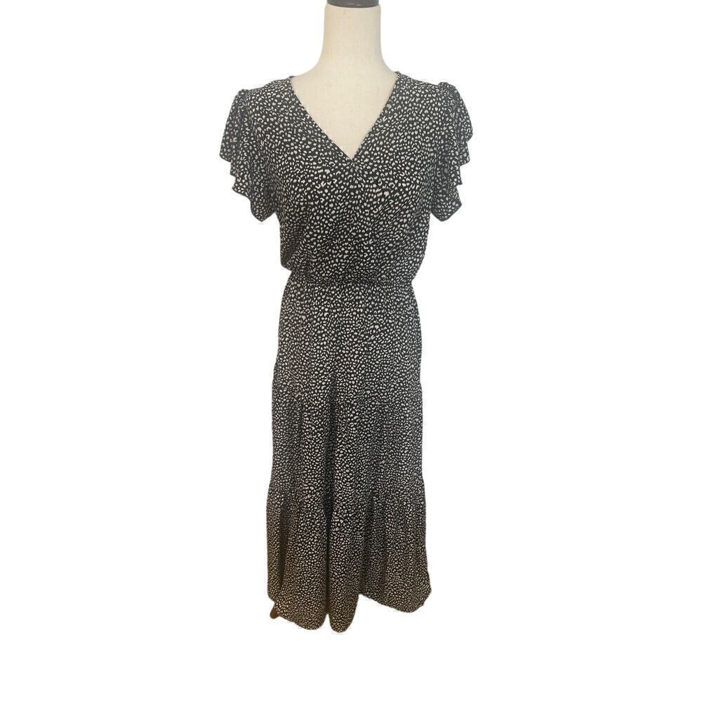 Pretty Garden Womens Maxi dress, Black White Size Small NWT